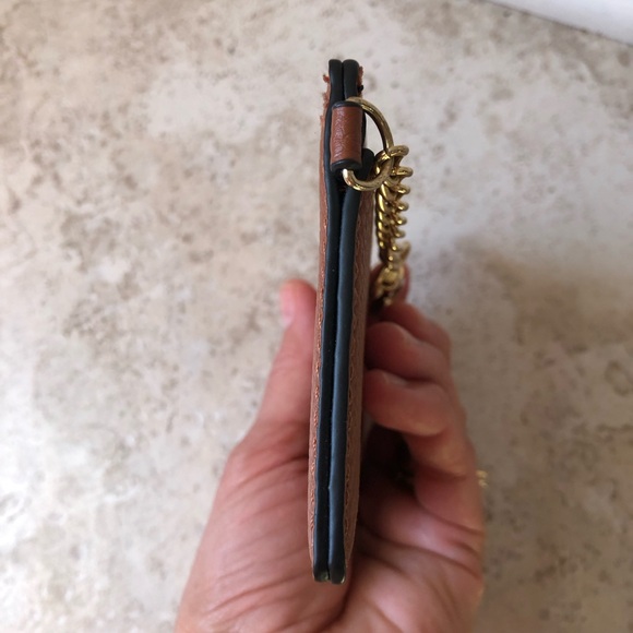 Nanette Lepore NOW Brown 2 Pockets ID Card Holder With Key Chain - Picture 4 of 14